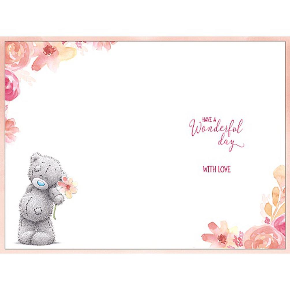 Tatty Teddy Holding Large Flower Me to You Bear Mother's Day Card Extra Image 1